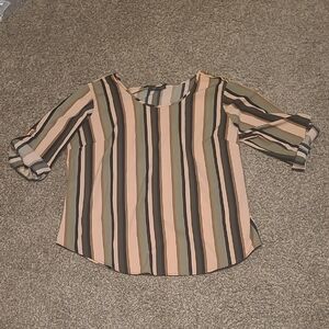 Elegant New Glory Striped Women's Blouse